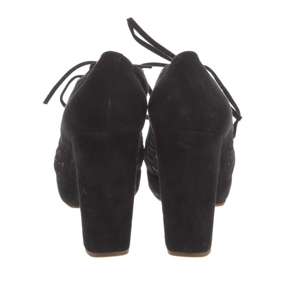 SEE BY CHLOÉ Suede Cutout Accent Pumps Sz 8 EU 38 - Picture 3 of 6